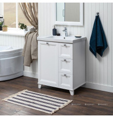 Тумба под раковину Aquanet Amelie 70 белый матовый 00261988