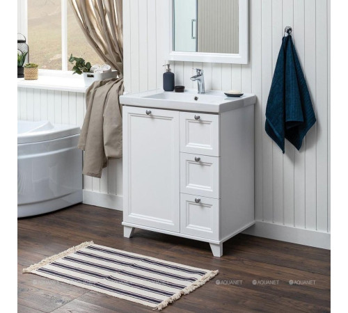 Тумба под раковину Aquanet Amelie 70 белый матовый 00261988