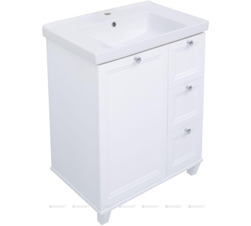 Тумба под раковину Aquanet Amelie 70 белый матовый 00261988