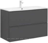 Тумба под раковину Aquanet Art 100 ясень графит 00329614