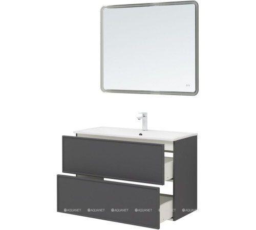 Тумба под раковину Aquanet Art 100 ясень графит 00329614