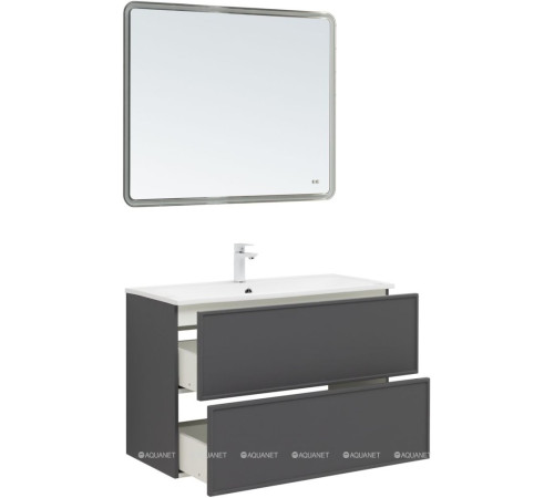 Тумба под раковину Aquanet Art 100 ясень графит 00329614