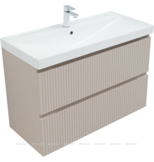 Тумба под раковину Aquanet Джейн 100 Flat бежевый 00343979