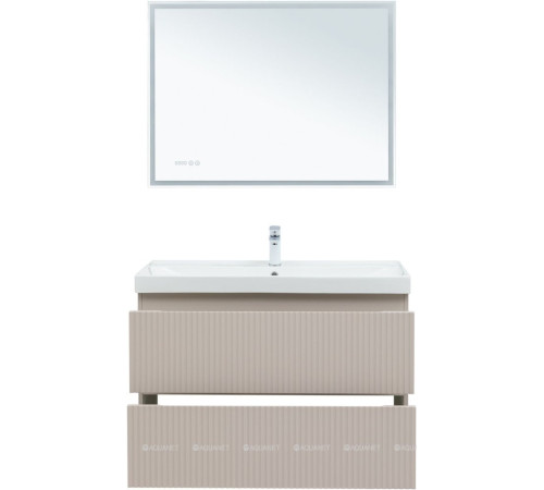 Тумба под раковину Aquanet Джейн 100 Flat бежевый 00343979