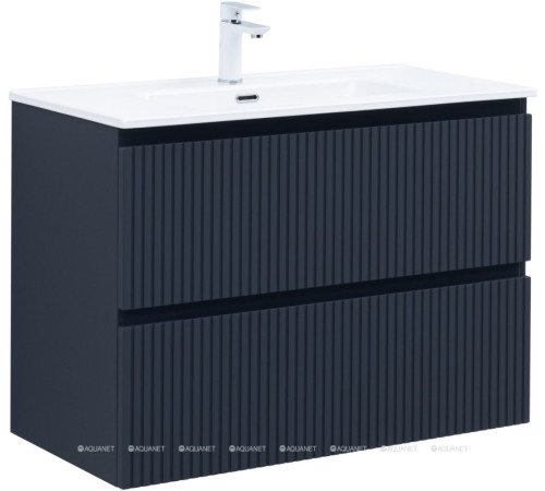 Тумба под раковину Aquanet Джейн 90 (Flat) маренго 00335430