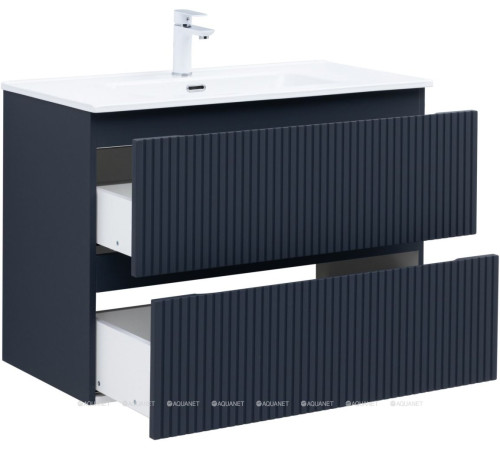 Тумба под раковину Aquanet Джейн 90 (Flat) маренго 00335430