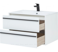 Комплект 1 Тумба под раковину Aquanet Lino 80 белый матовый 00253903