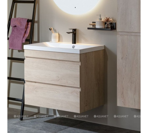 Тумба под раковину Aquanet Нота New 90 дуб светлый 00334199