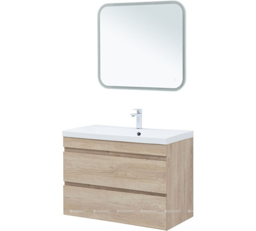 Тумба под раковину Aquanet Нота New 90 дуб светлый 00334199