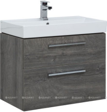 Тумба под раковину Aquanet Nova 75 2 ящика дуб рошелье 00242260
