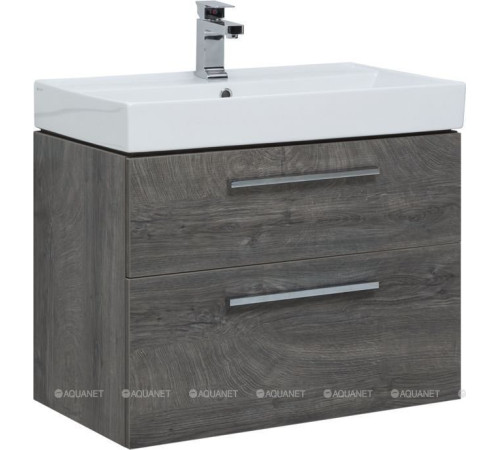 Тумба под раковину Aquanet Nova 75 2 ящика дуб рошелье 00242260