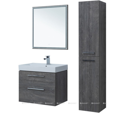 Тумба под раковину Aquanet Nova 75 2 ящика дуб рошелье 00242260