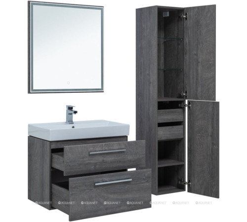 Тумба под раковину Aquanet Nova 75 2 ящика дуб рошелье 00242260