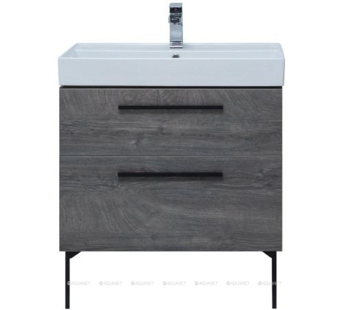 Тумба под раковину Aquanet Nova 75 2 ящика дуб рошелье 00242260