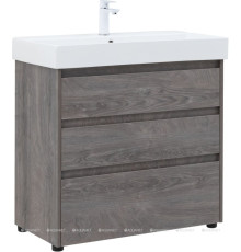 Тумба под раковину Aquanet Nova Lite 85 3 ящика дуб рошелье Slim Synergy 00302476