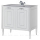 Тумба под раковину Aquanet Паола 90 белый с патиной серебро 00181762