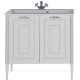 Тумба под раковину Aquanet Паола 90 белый с патиной серебро 00181762