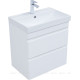 Тумба под раковину подвесная Aquanet Слим 60 2 ящика белый сатин 00346047