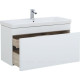 Тумба под раковину Aquanet София 105 белый глянец 00199870