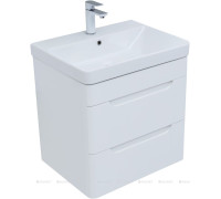 Тумба под раковину Aquanet София 60 2 ящика белый глянец 00288905