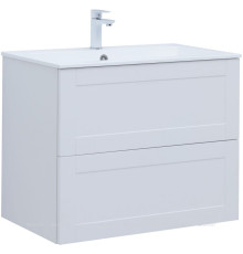 Тумба под раковину Aquanet Терра 80 белый матовый 00313234