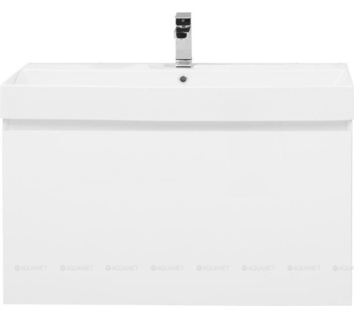 Тумба под раковину Aquanet Йорк 100 напольная белый глянец 00202091