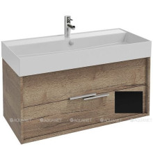 Тумба под раковину Jacob Delafon Vivienne 100 см дуб давос натуральный/черный матовый EB1668-E75-J53