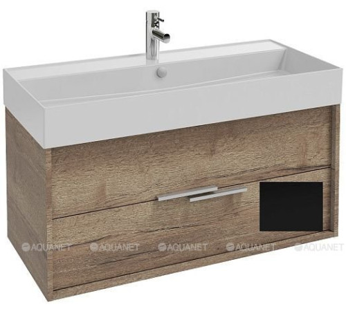 Тумба под раковину Jacob Delafon Vivienne 100 см дуб давос натуральный/черный матовый EB1668-E75-J53