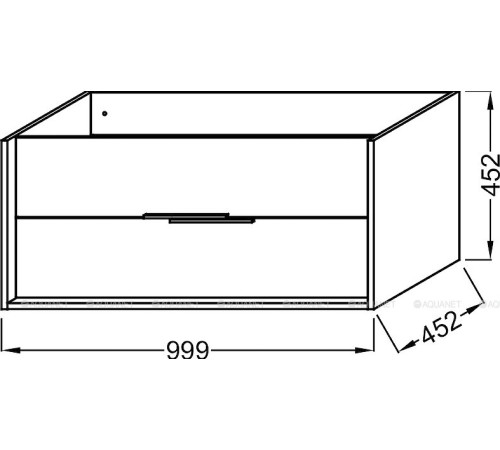 Тумба под раковину Jacob Delafon Vivienne 100 см дуб давос/белый EB1668-E75-J5