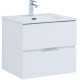 Тумба с раковиной Aquanet Алвита new 60 2 ящика белый матовый 00274120