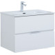 Тумба с раковиной Aquanet Алвита new 70 2 ящика белый матовый 00306154