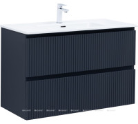 Тумба с раковиной Aquanet Джейн 100 раковина Flat маренго 00332537