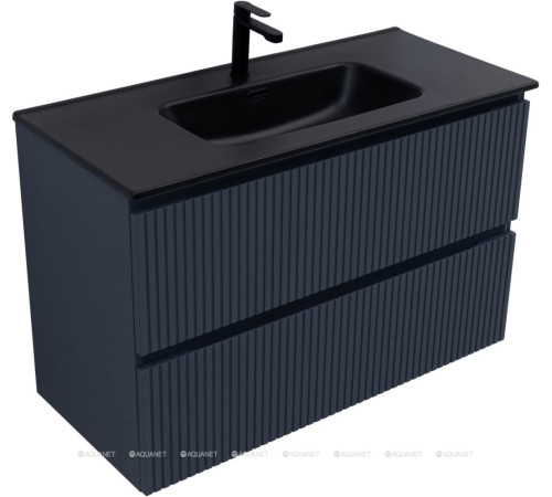 Тумба с раковиной Aquanet Джейн 100 раковина Flat маренго 00332537