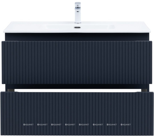 Тумба с раковиной Aquanet Джейн 100 раковина Flat маренго 00332537