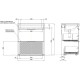 Тумба с раковиной Aquanet Ирис new 70 напольная 2 ящика белый глянец 00312426