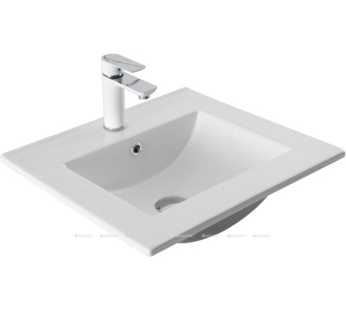 Тумба с раковиной Aquanet Милан 50 дуб светлый 00340166