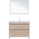 Тумба с раковиной Aquanet Нота new 100 напольная 2 ящика дуб светлый 00345807