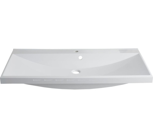 Тумба с раковиной Aquanet Нота New 100 см белый глянец 00335873