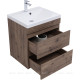 Тумба с раковиной Aquanet Нота New 58 дуб веллингтон табак 00335875