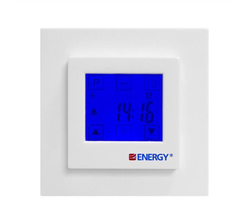 Терморегулятор программируемый Energy TK08 NEW сенсорный с ЖК-дисплеем TK08 NEW