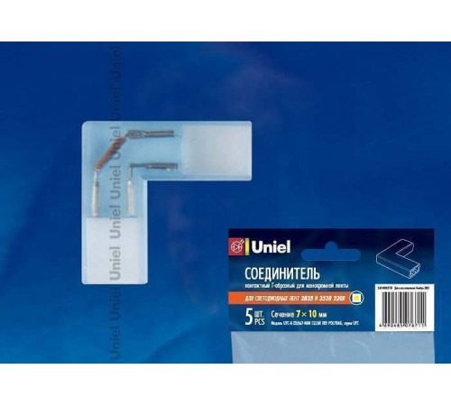 Соединитель лент угловой жесткий Uniel UTC-K-22 10821