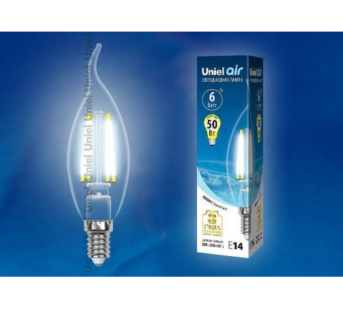 Лампа светодиодная Uniel Air E14 6Вт 4000K UL-00002229