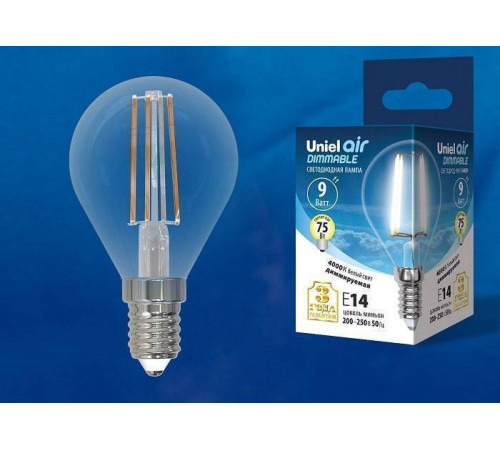 Лампа светодиодная Uniel E14 9Вт 4000K UL-00005192