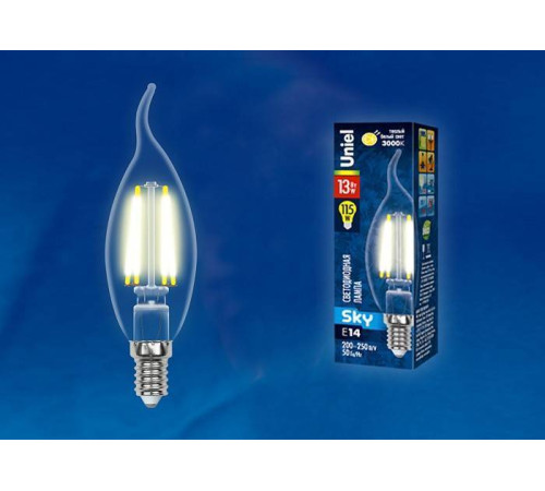 Лампа светодиодная Uniel E14 13Вт 3000K UL-00005903