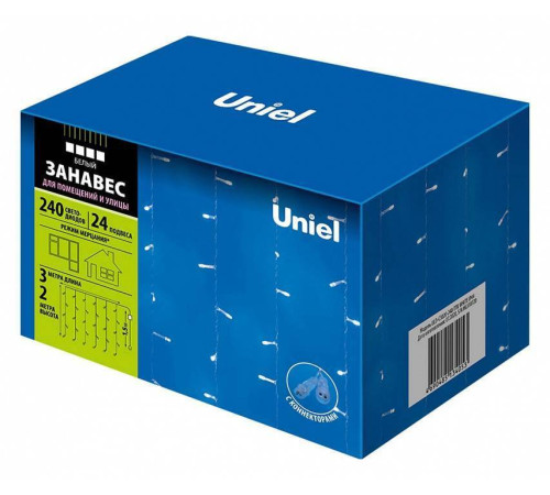 Гирлянда-занавес Uniel ULD-C3020-384/DTA WARM WHITE IP20 UL-00007217