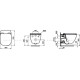 Комплект унитаз подвесной Ideal Standard Tesi AquaBlade с сиденьем микролифт AK0001