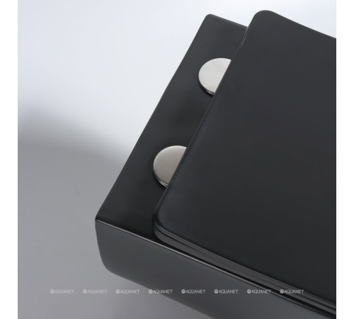 Унитаз подвесной Vincea Evo безободковый с сиденьем slim soft-close черный матовый VT1-34SMB