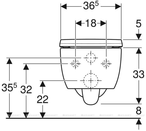 Комплект №4 Geberit iCON Sigma 20 инсталляция с унитазом и черной матовой клавишей 500.300.82.1