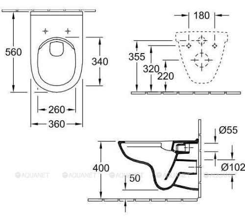 Комплект унитаз подвесной Villeroy & Boch O.novo с сиденьем инсталляцией и клавишей белой 5660HR01/92246100/92249068