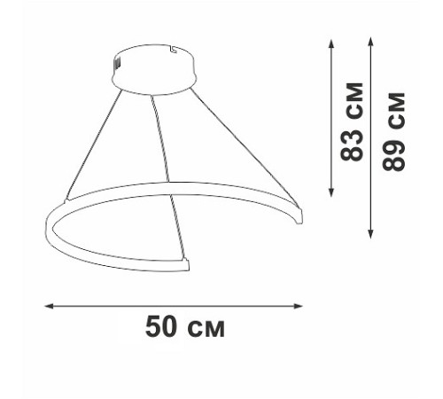 Подвесной светильник Vitaluce V2509DT V2509DT-0/1S